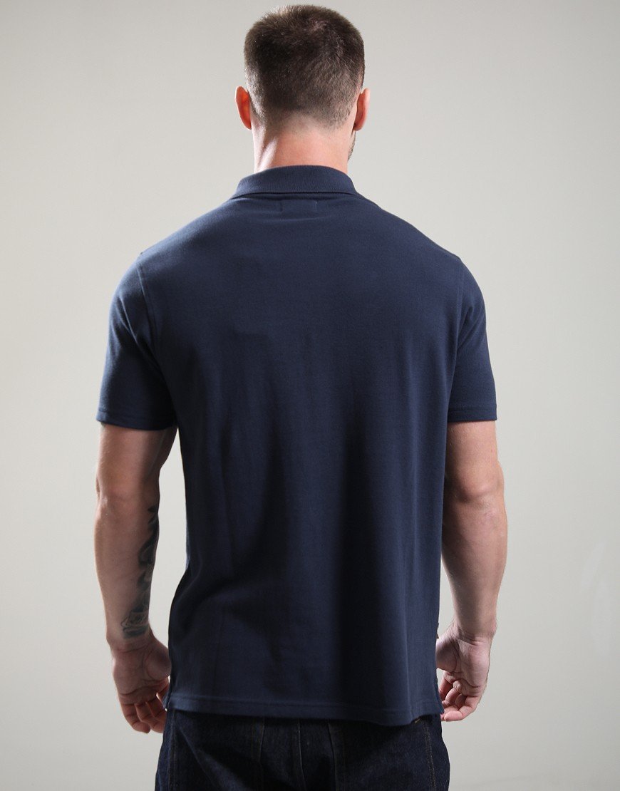Aquascutum Stripes Piquet Polo Shirt Navy Aquascutum Stripes Piquet Polo Shirt Navy