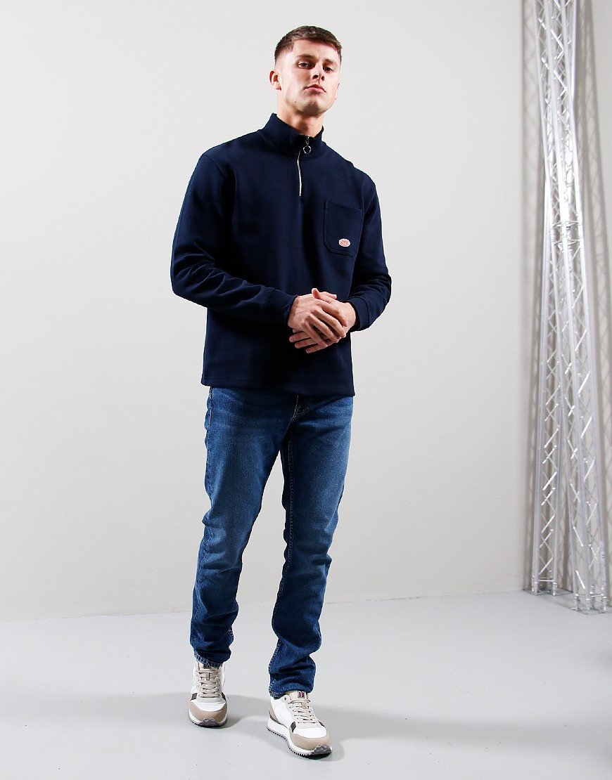 Armor Lux 1/4 Zip Sweat Marine Deep