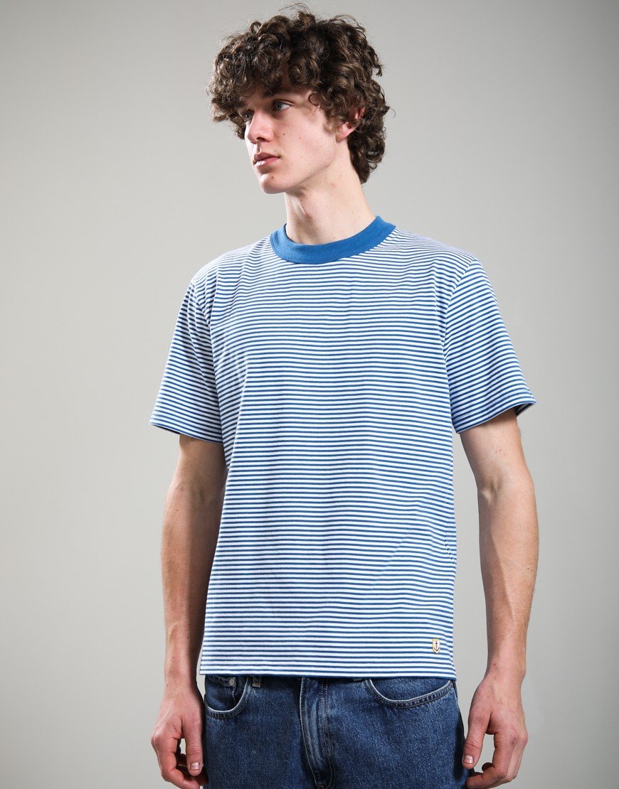 Armor Lux Bio Gots Heritage T-Shirt Dark Blue/Blanc