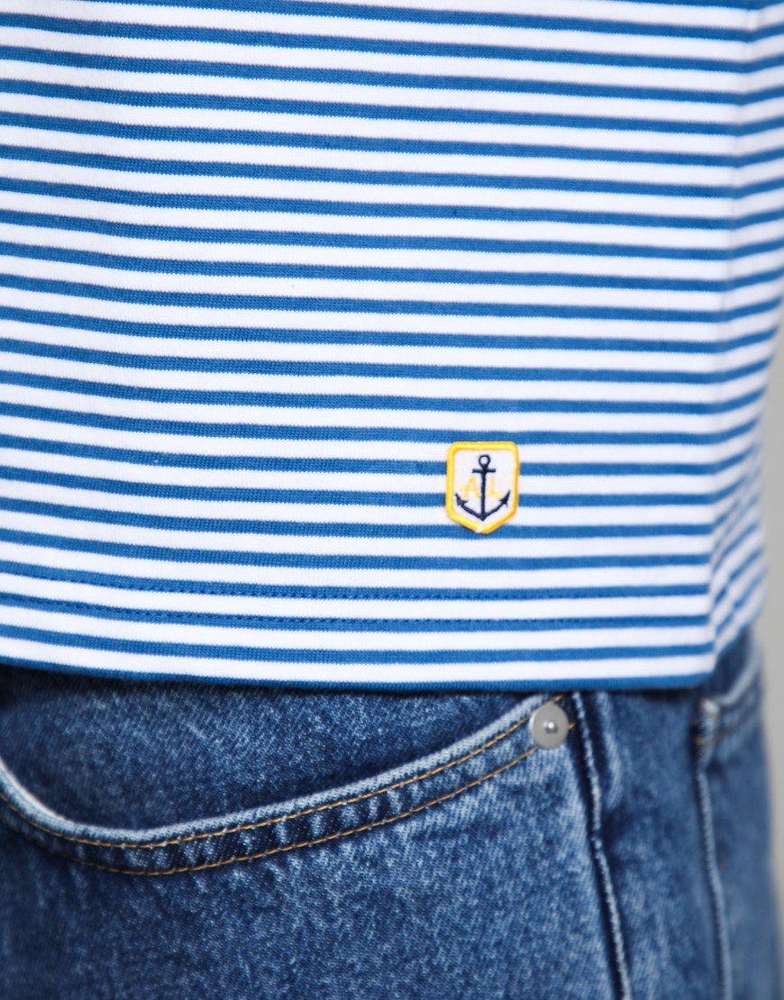 Armor Lux Bio Gots Heritage T-Shirt Dark Blue/Blanc