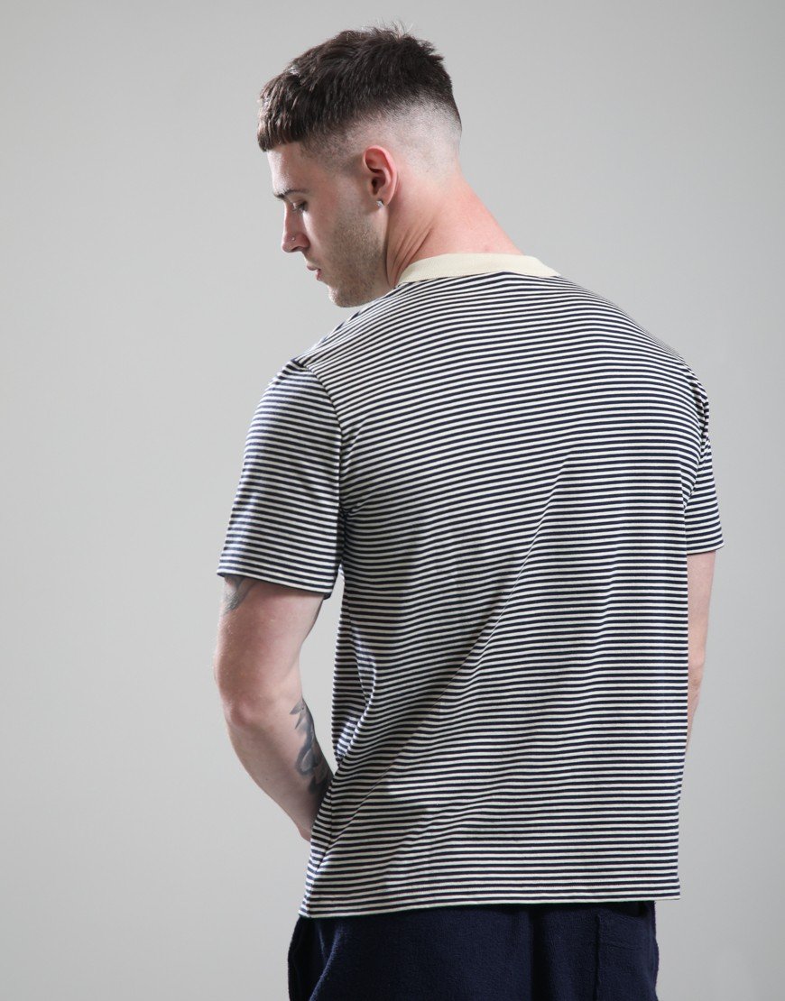 Armor Lux Bio Gots Heritage T-Shirt Gravel/Marine Deep