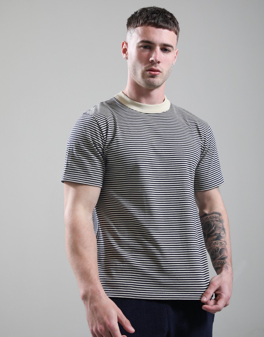 Armor Lux Bio Gots Heritage T-Shirt Gravel/Marine Deep