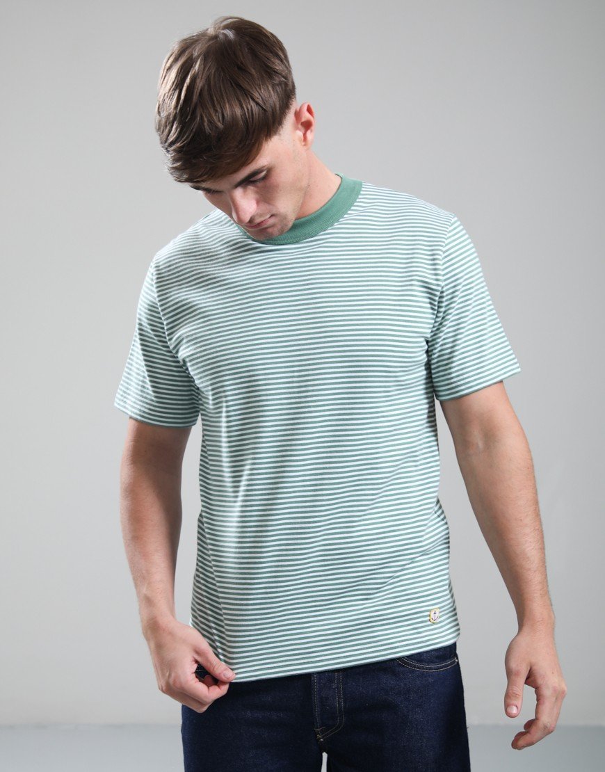 Armor Lux Bio Gots Heritage T-Shirt Ivy/Blanc