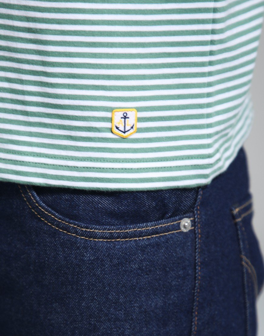 Armor Lux Bio Gots Heritage T-Shirt Ivy/Blanc