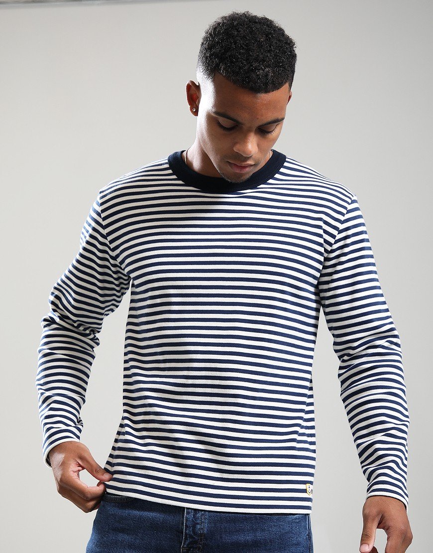 Armor Lux ML Heritage Long Sleeve T-Shirt Marine Deep/Milk