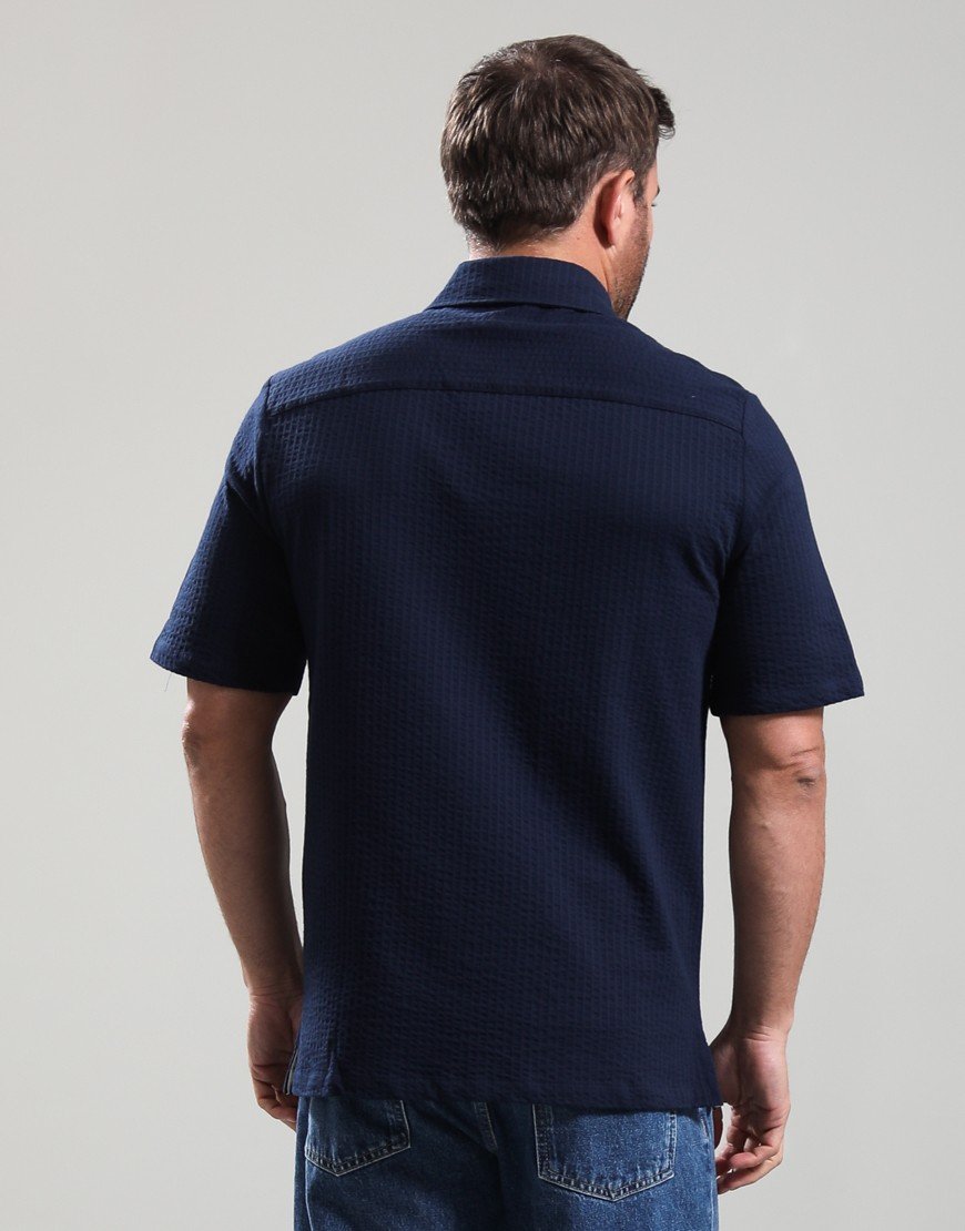 Armour Lux Chemise MC Heritage Shirt Marine Deep