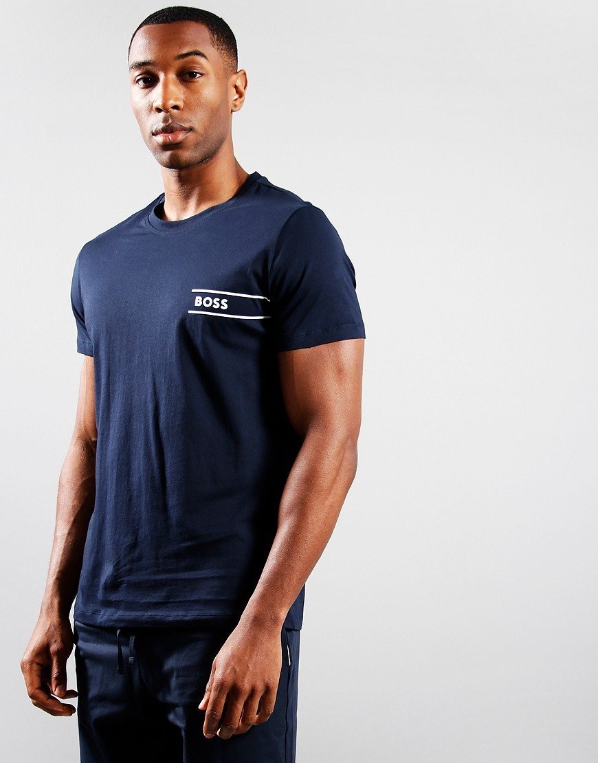 BOSS RN 24 T-Shirt Dark Blue - Terraces Menswear
