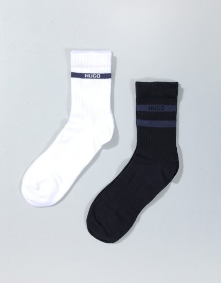 HUGO 2 Pack QS GIFT TAPE CC Socks Dark Blue