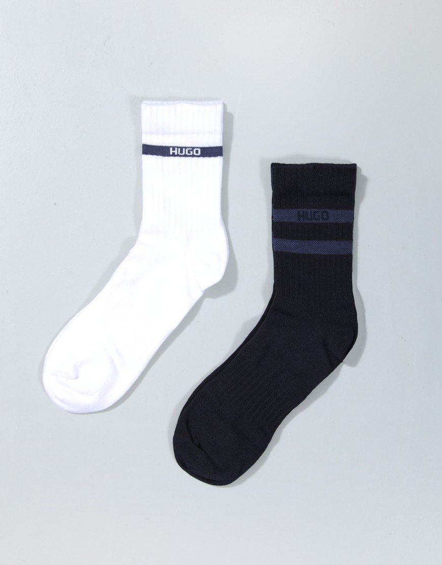 HUGO 2 Pack QS GIFT TAPE CC Socks Dark Blue