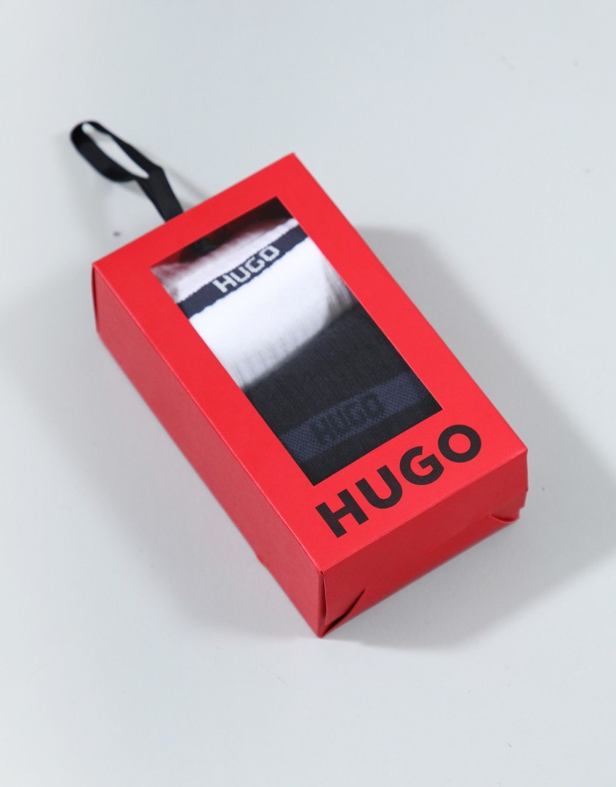 HUGO 2 Pack QS GIFT TAPE CC Socks Dark Blue