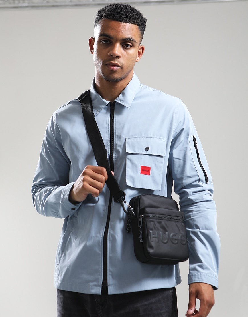 HUGO Nosh Zip Side Bag Black