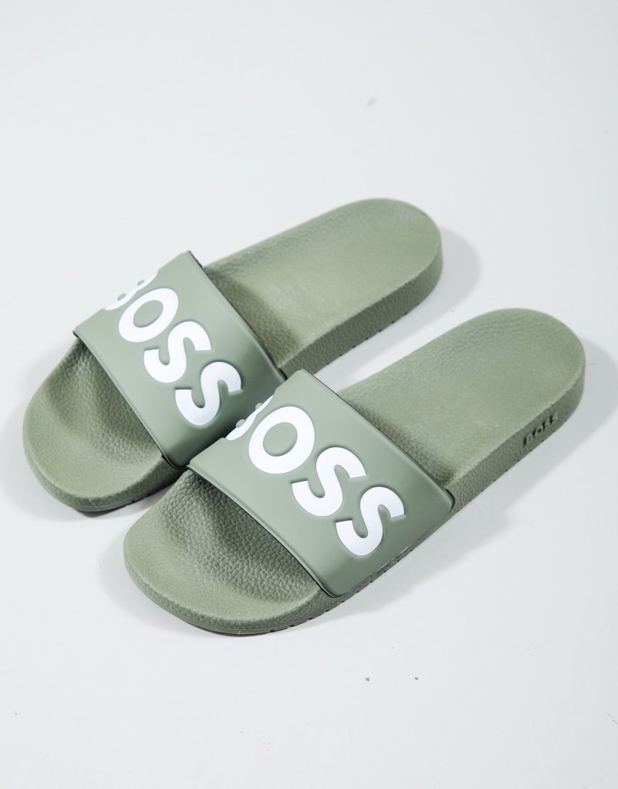 BOSS Aryeh Slid NPVLG Slides Open Green