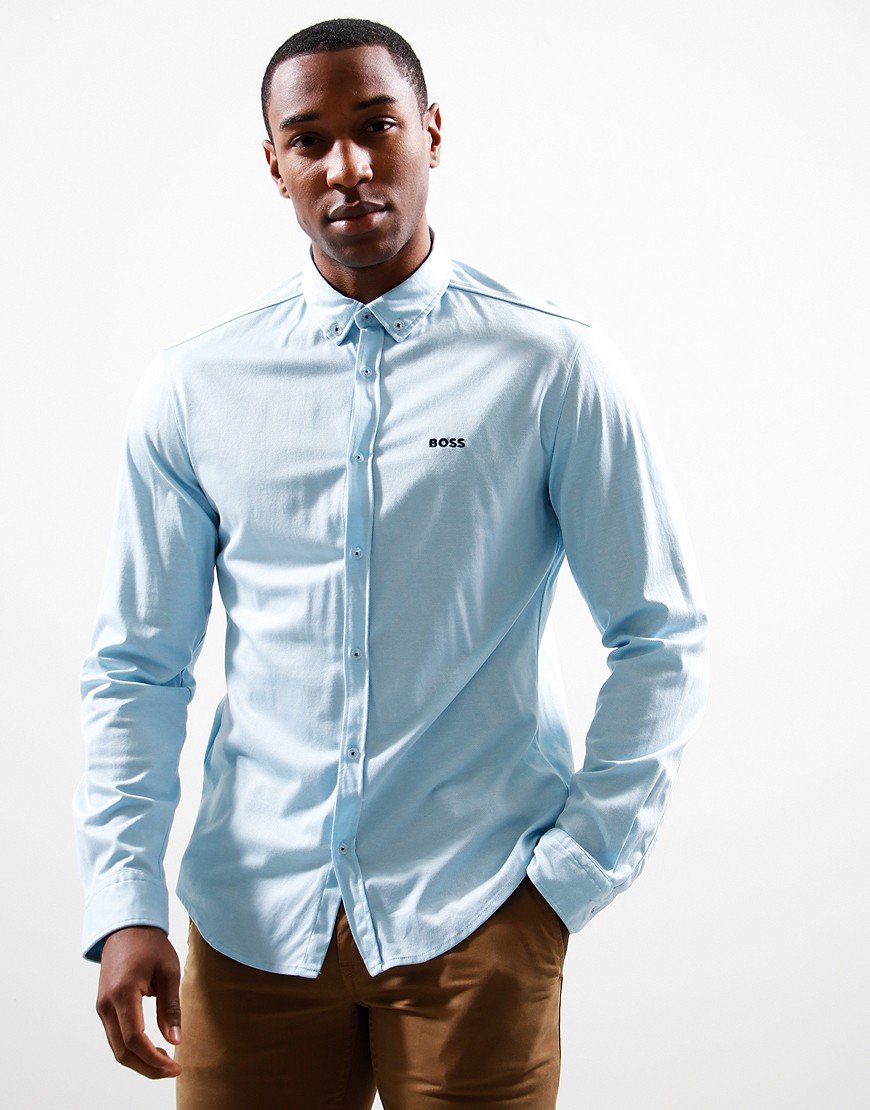 BOSS Biado_R Long Sleeve Shirt Light Pastel Blue
