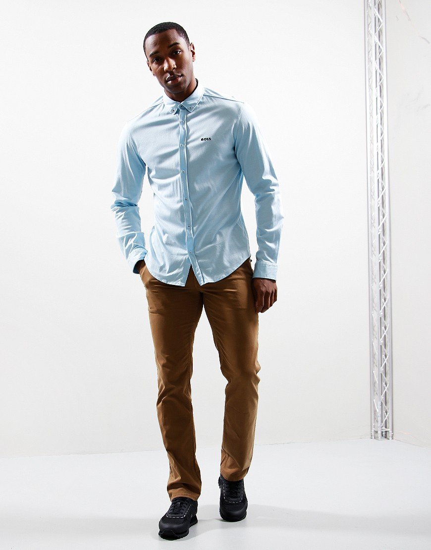 BOSS Biado_R Long Sleeve Shirt Light Pastel Blue