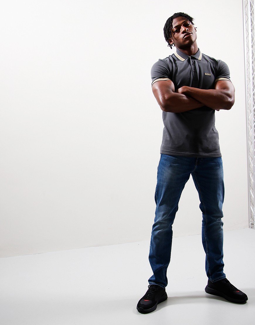 BOSS Paddy Polo Shirt Dark Grey