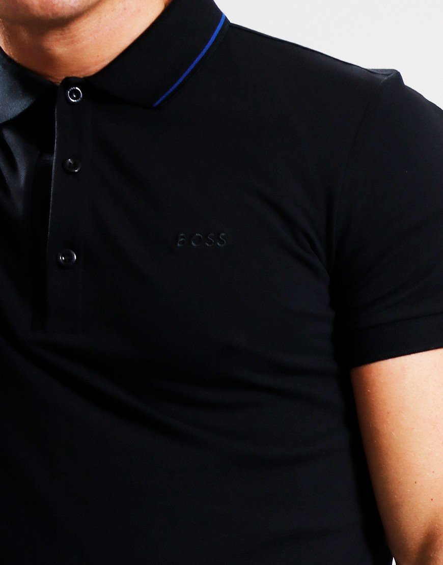 BOSS Paule 4 Polo Shirt Charcoal