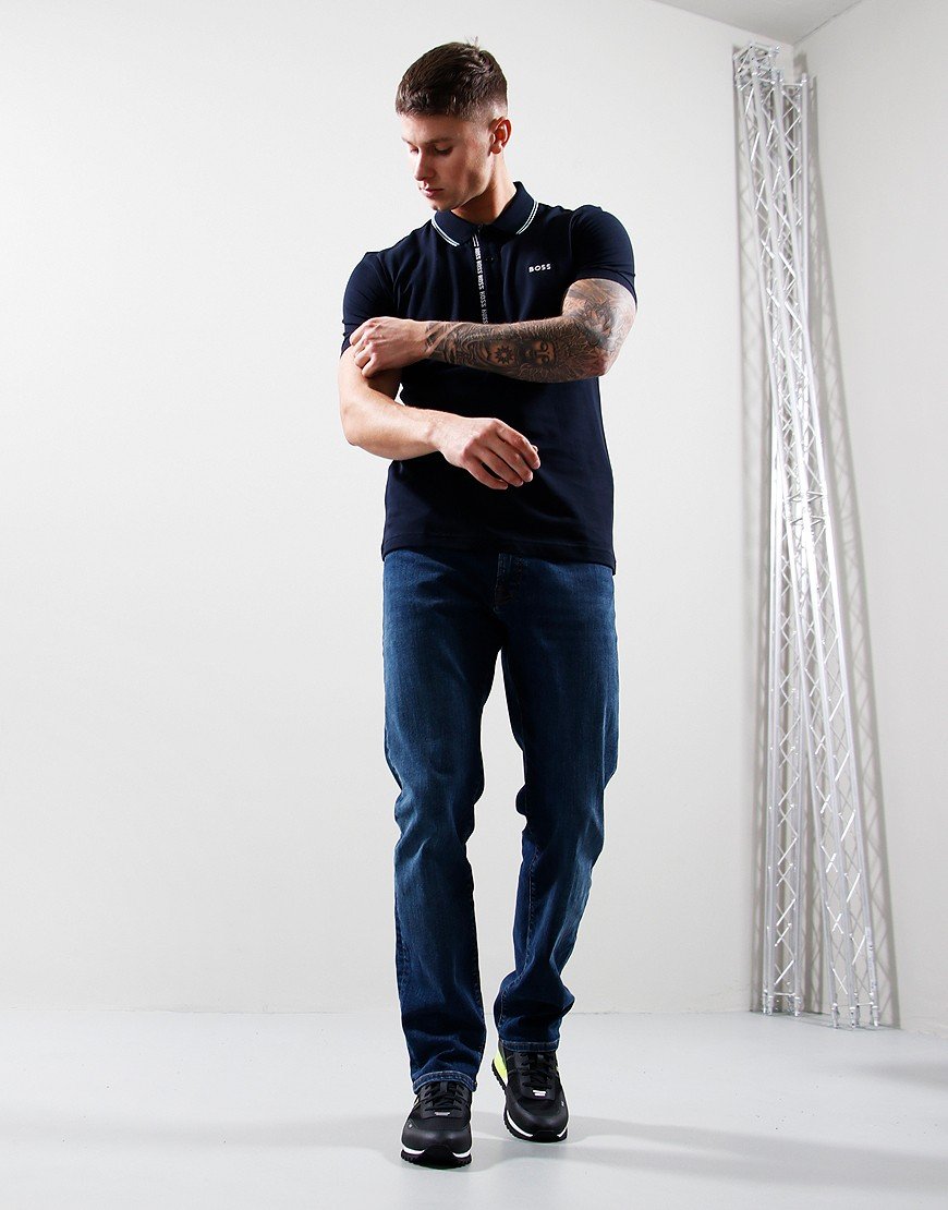 BOSS Paule 4 Polo Shirt Dark Blue