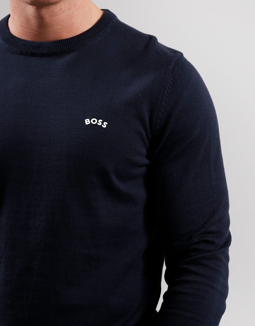 BOSS Heren Knitwear Gebreide Sweater, Open Wit, XL