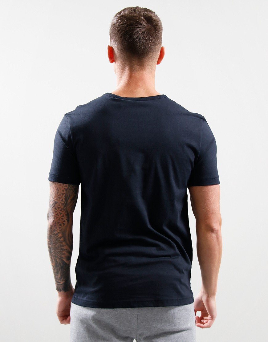 BOSS Curved Logo T-shirt Dark BLue