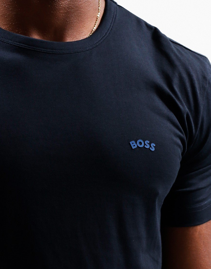 BOSS Tee Curved Dark Blue