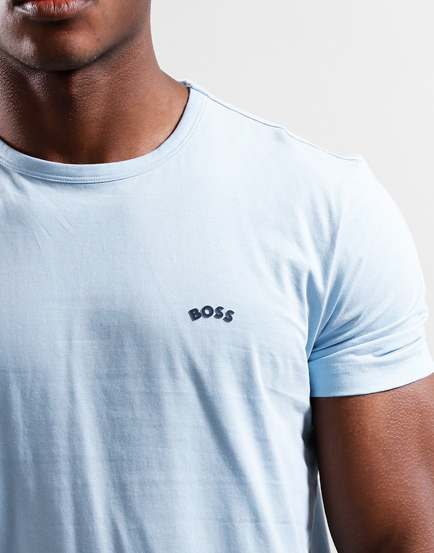 BOSS Curved T-shirt Light Pastel Blue