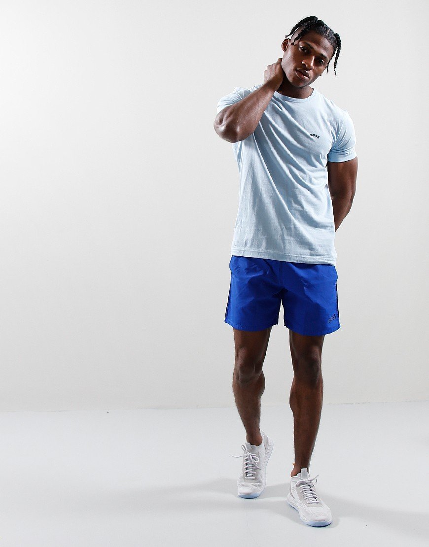 BOSS Curved T-shirt Light Pastel Blue