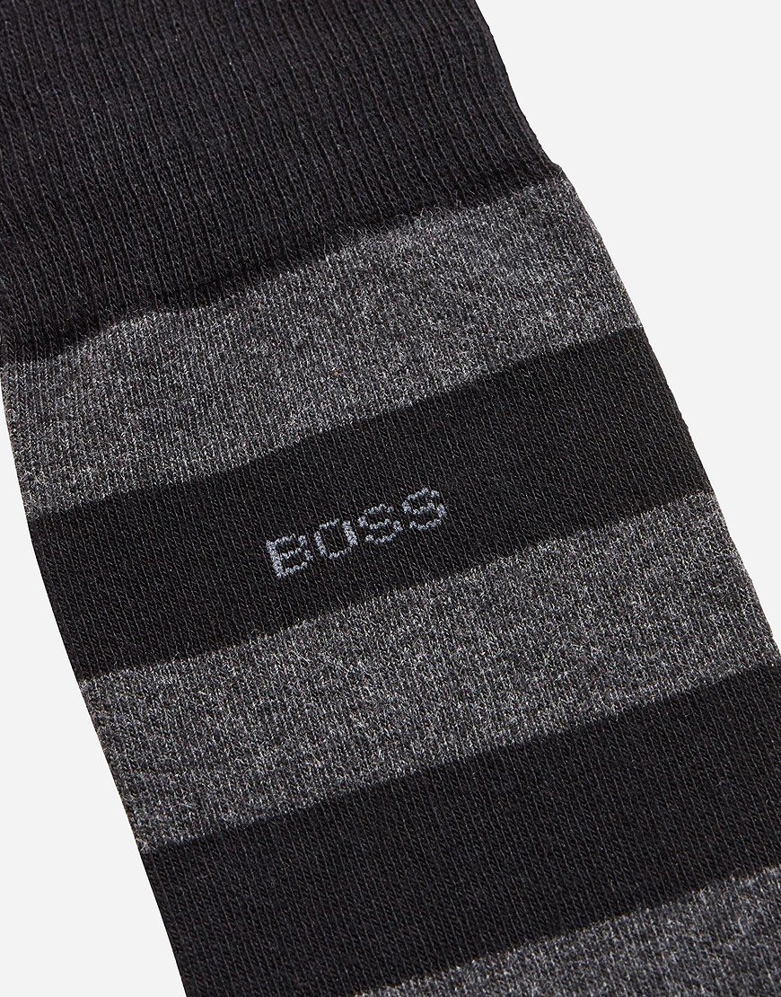 BOSS RS Block Strip Socks Black