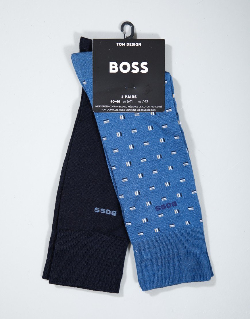 BOSS RS Mini iconic MC 2 Pack Socks Bright Blue