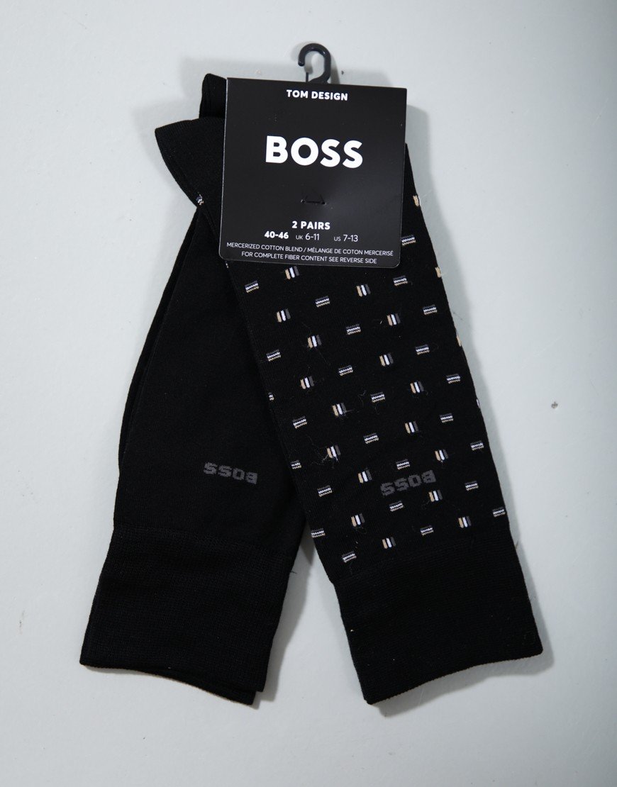 BOSS RS Mini iconic MC 2 Pack Socks Black