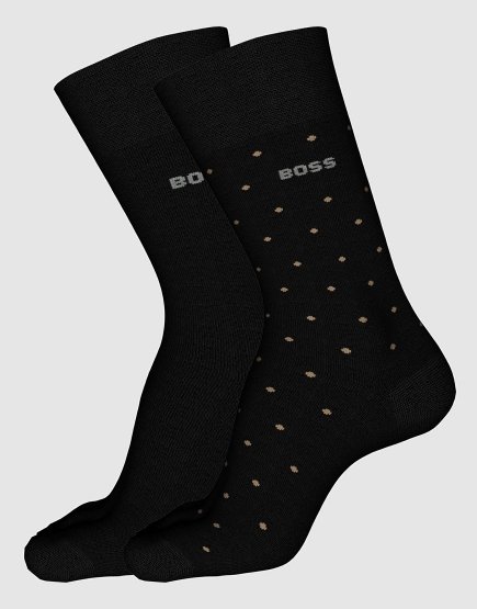 BOSS MiniDot VIBambo 2 Pack Socks Black