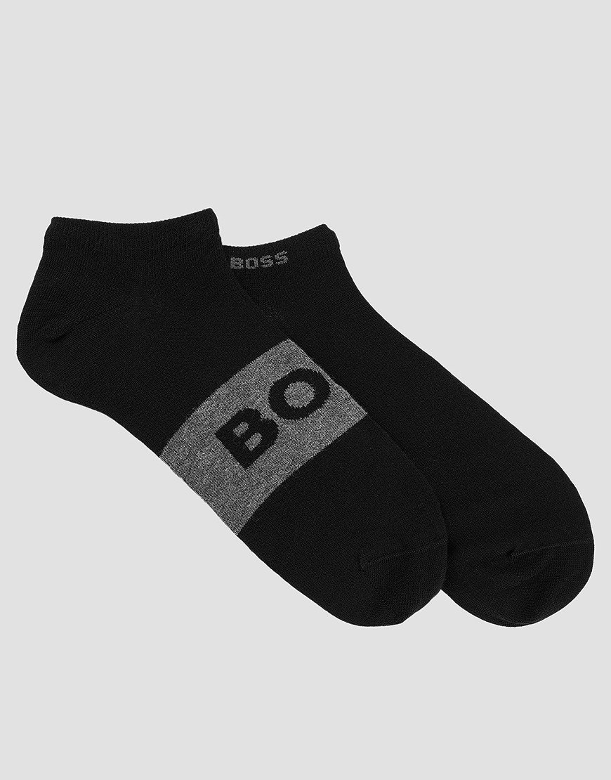 BOSS 2 Pack Logo CC Socks Black 