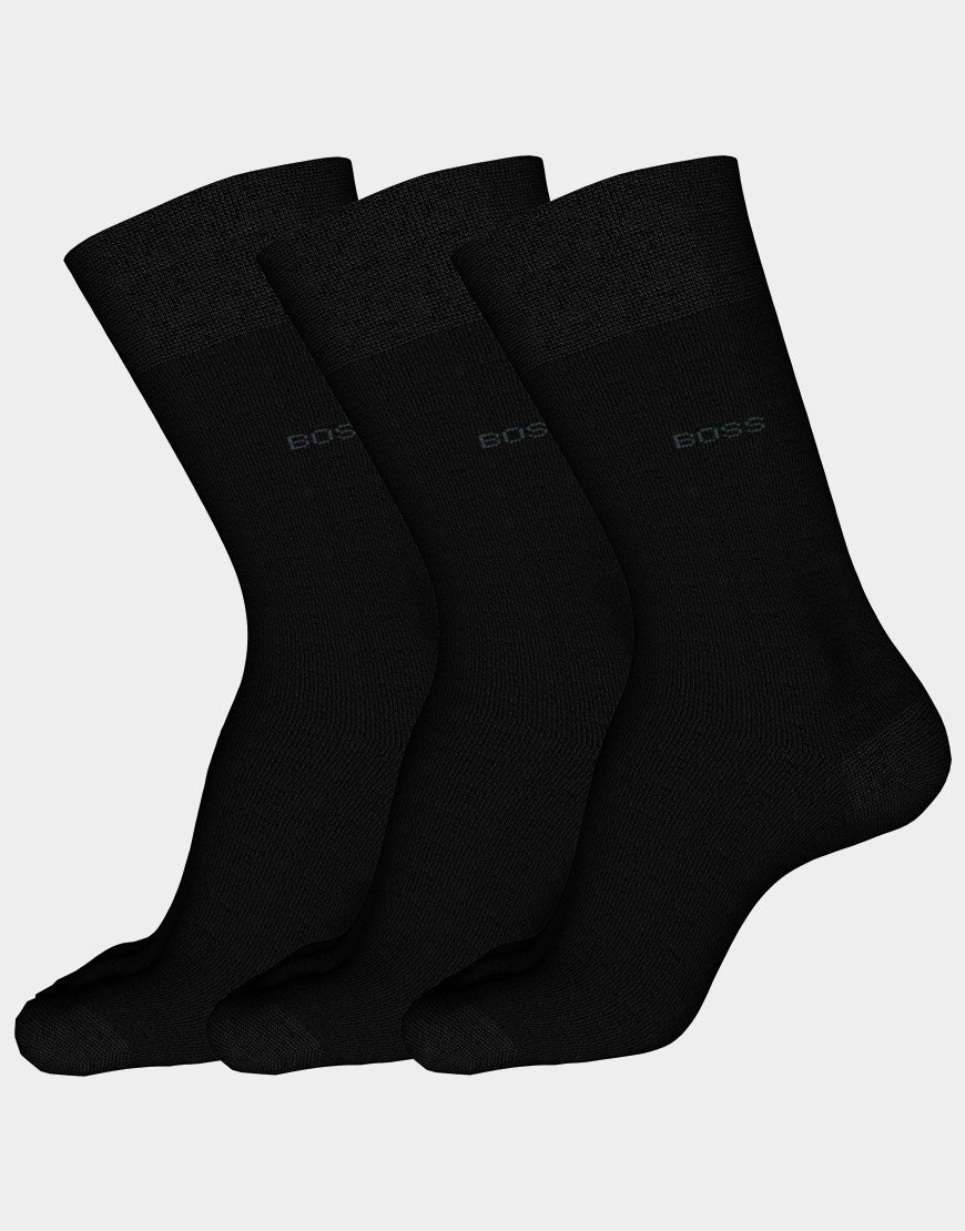 BOSS RS Uni CC 3 Pack Socks Black