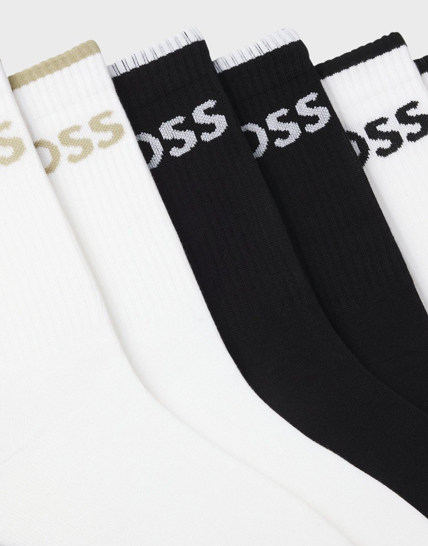 BOSS QS Stripe 6 Pack Socks CC Open Miscellaneous