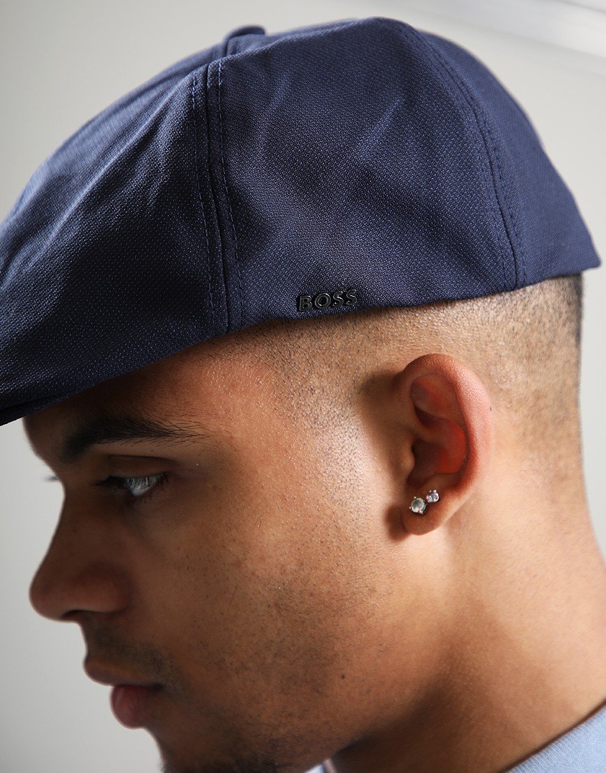 BOSS Trystan-TW Flat Cap Dark Blue BOSS Trystan-TW Flat Cap Dark Blue