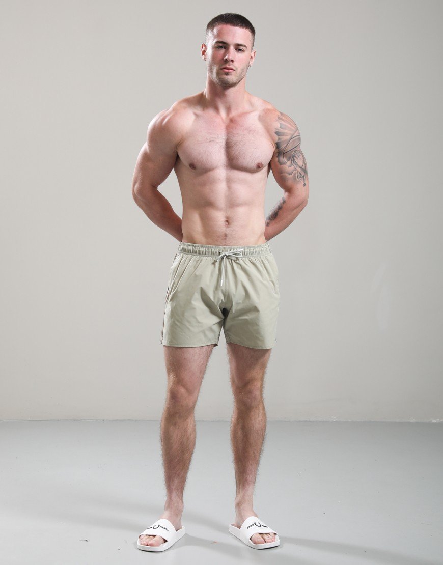 BOSS Iconic Swim Shorts Dark Beige