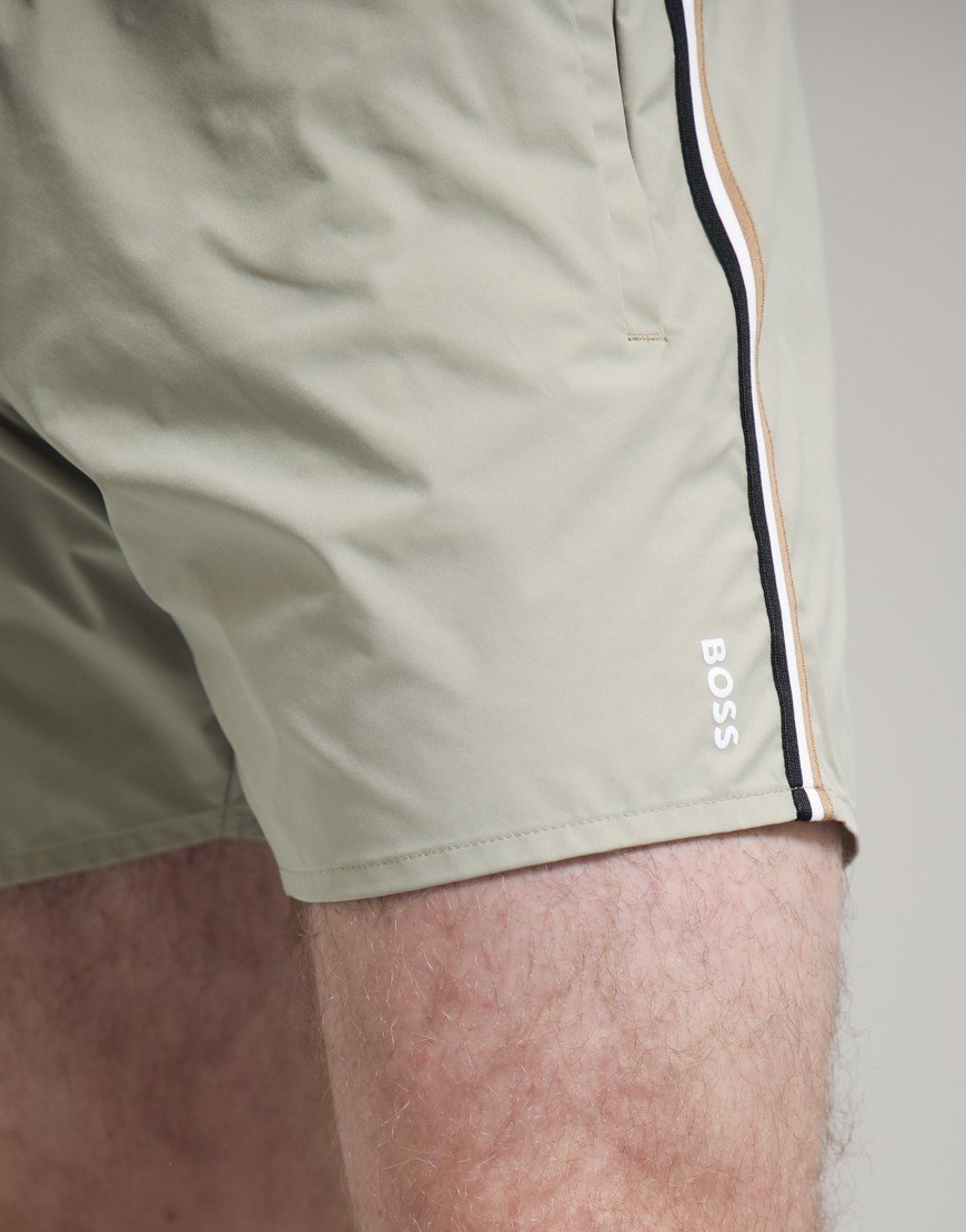 BOSS Iconic Swim Shorts Dark Beige