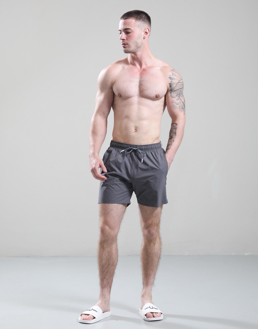 BOSS Iconic Swim Shorts Dark Grey