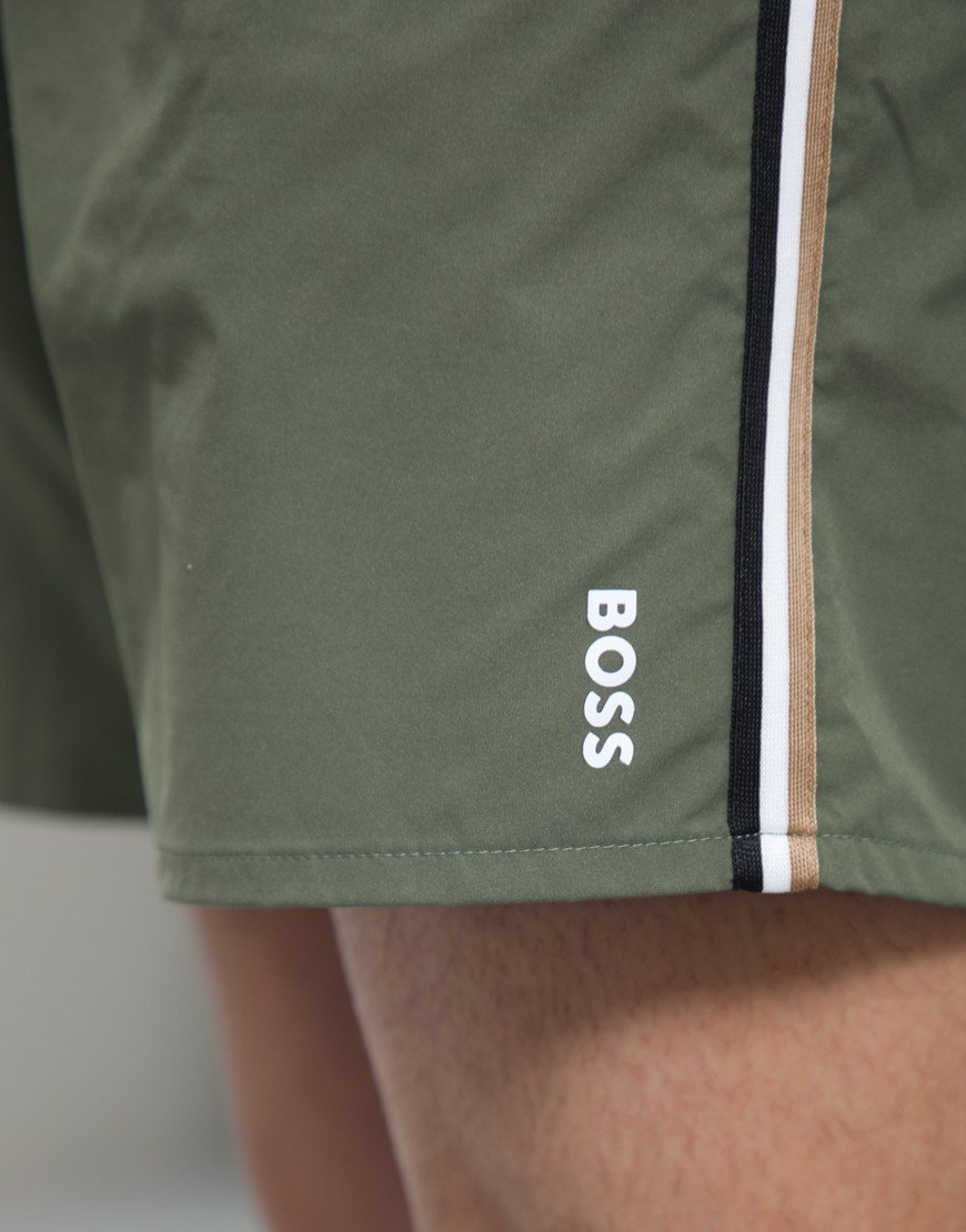 BOSS Iconic Swim Shorts Open Green