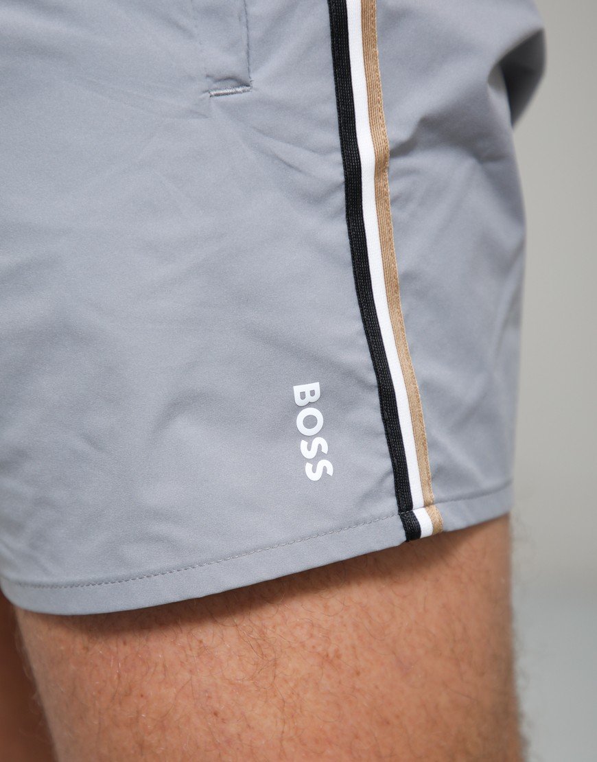 BOSS Iconic Swim Shorts Open Grey