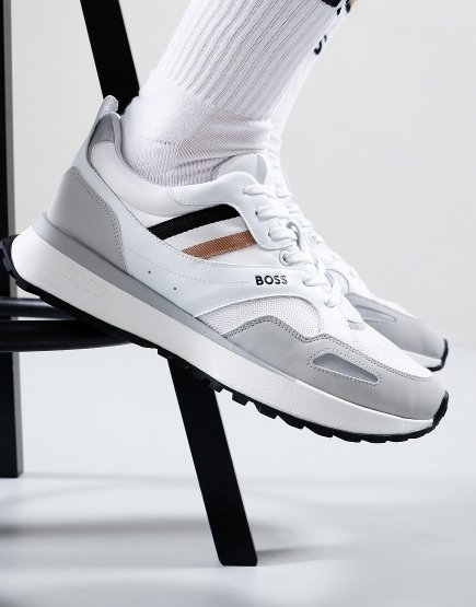 BOSS Jonah_Runn_mx_N Trainers  White