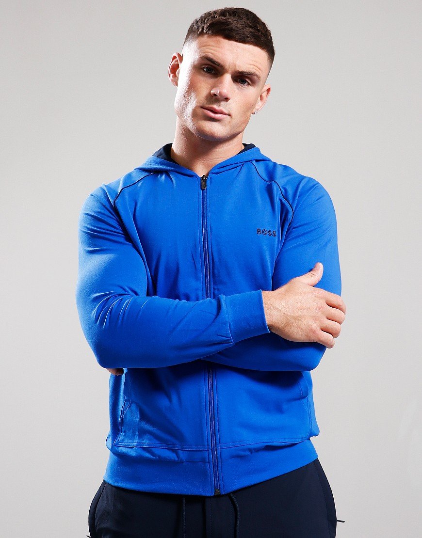 BOSS Mix & Match Hooded Jacket Bright Blue - Terraces Menswear