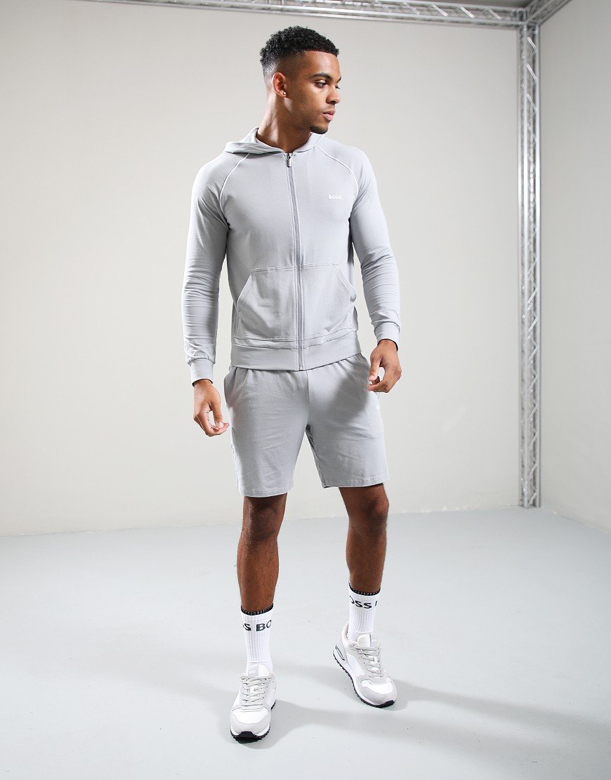 BOSS Mix & Match Hooded Jacket Light Pastel Grey BOSS Mix & Match Hooded Jacket Light Pastel Grey