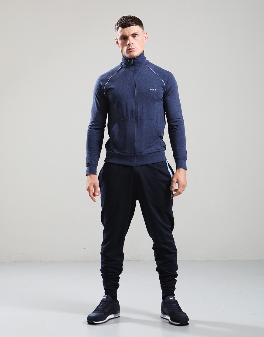 BOSS Mix & Match Zip Jacket Open Blue