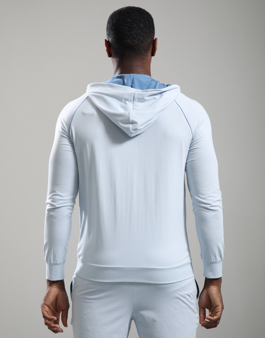 BOSS Mix & Match Hooded Jacket Open Blue