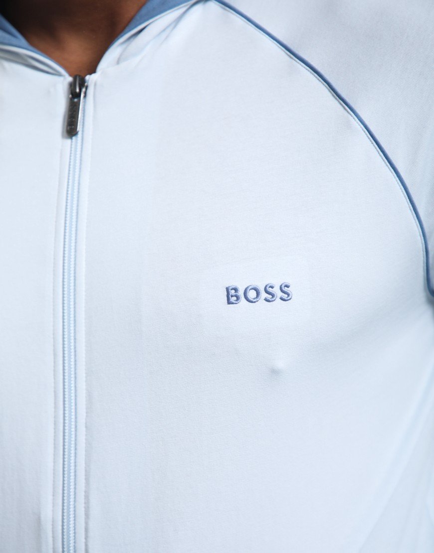 BOSS Mix & Match Hooded Jacket Open Blue