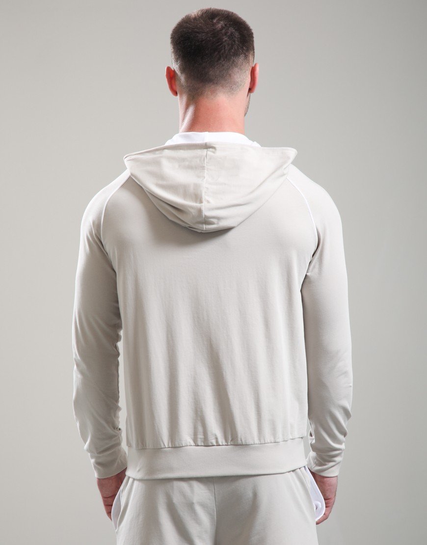 BOSS Mix & Match Hooded Jacket Open Grey