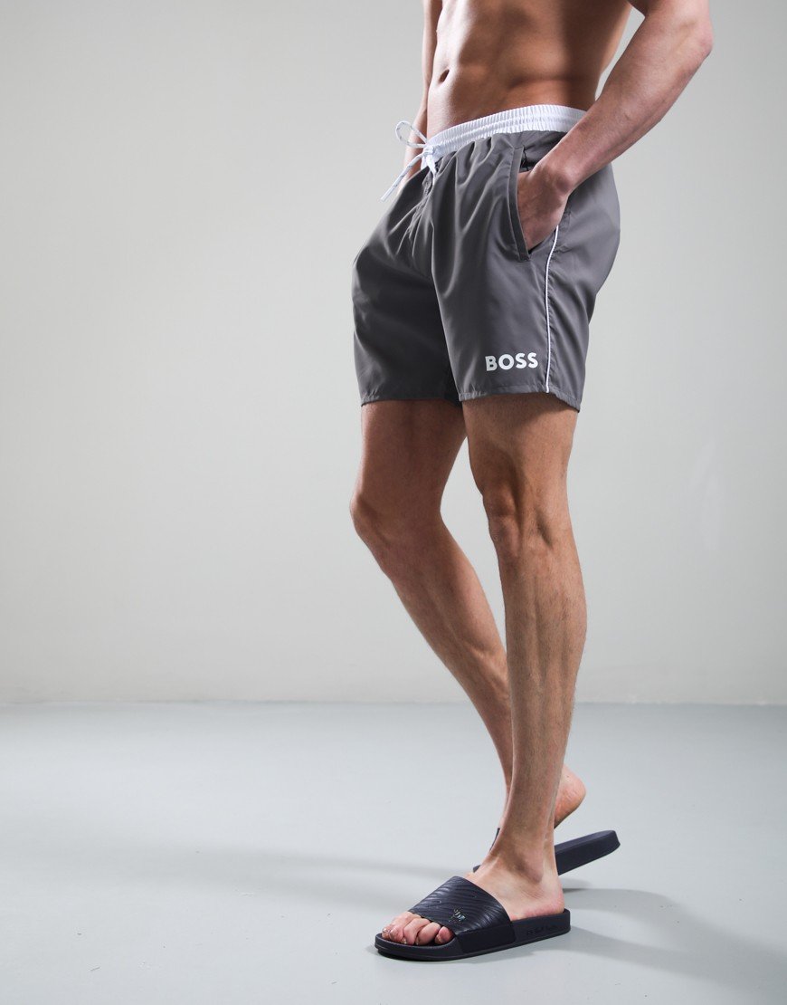 BOSS Starfish Swim Shorts Dark Grey