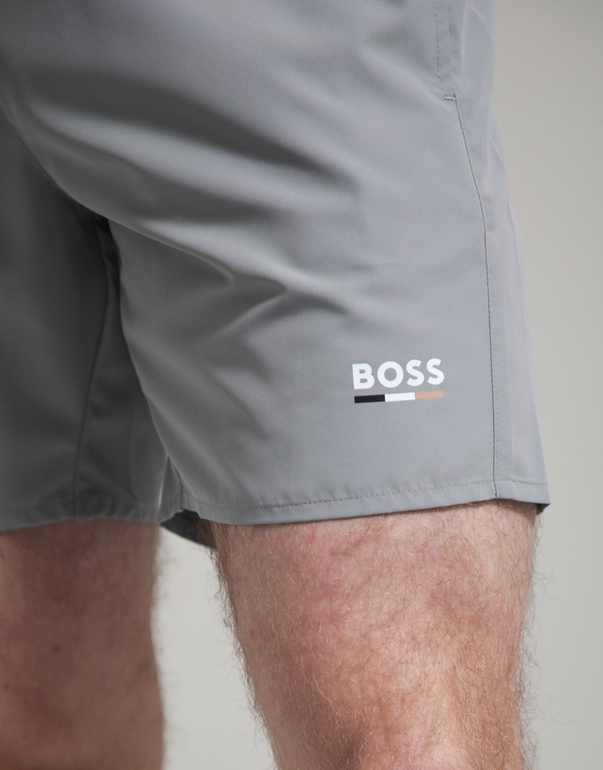 BOSS Swordfish Swim Shorts Open Grey