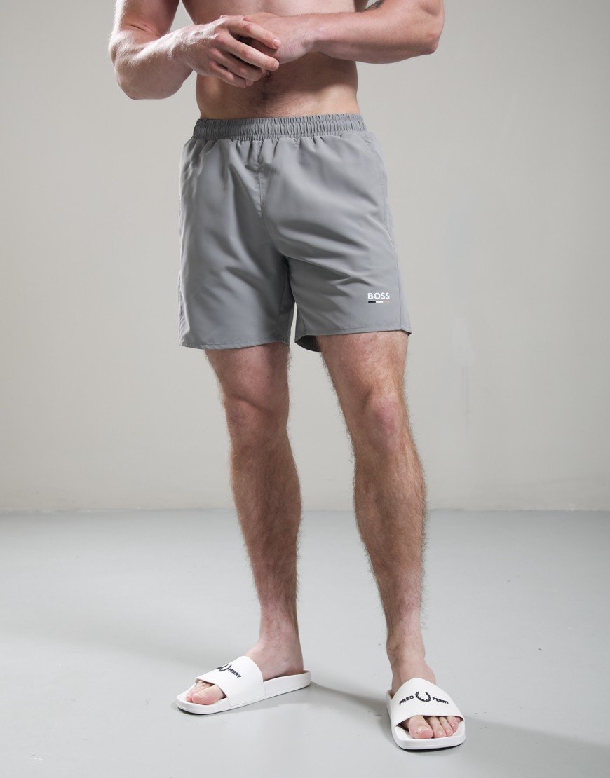 BOSS Swordfish Swim Shorts Open Grey