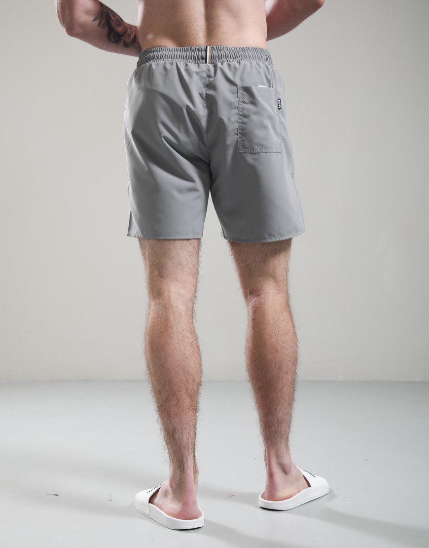 BOSS Swordfish Swim Shorts Open Grey